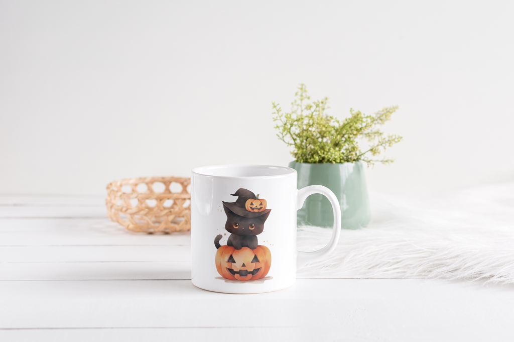 Halloween Cat Mug