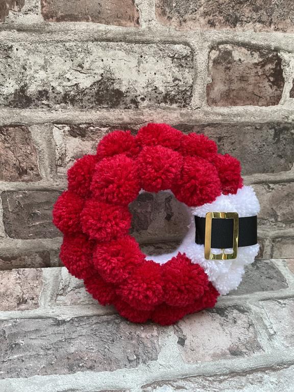 Small Santa Wreath