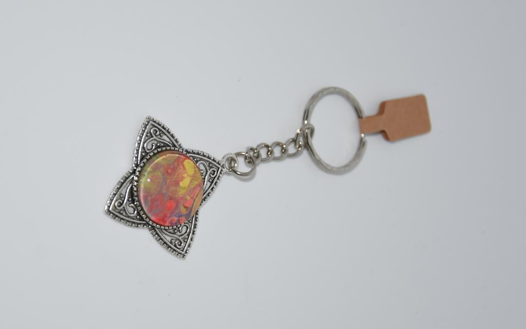 Neon Explosion Wishing Star Keyring