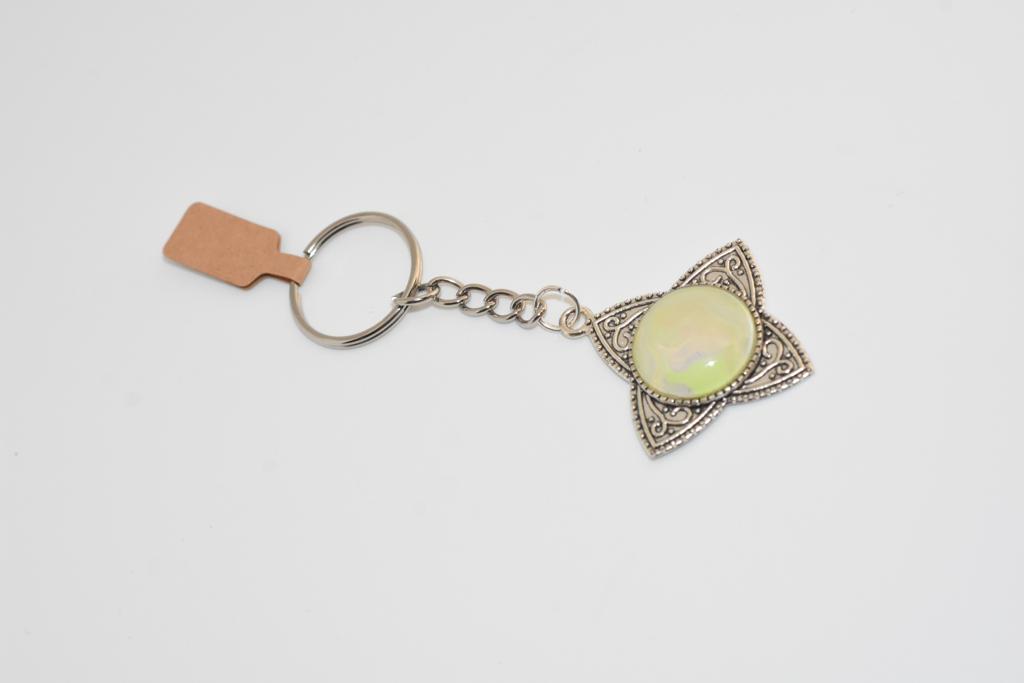 Pale Bloom Wishing Star Keyring