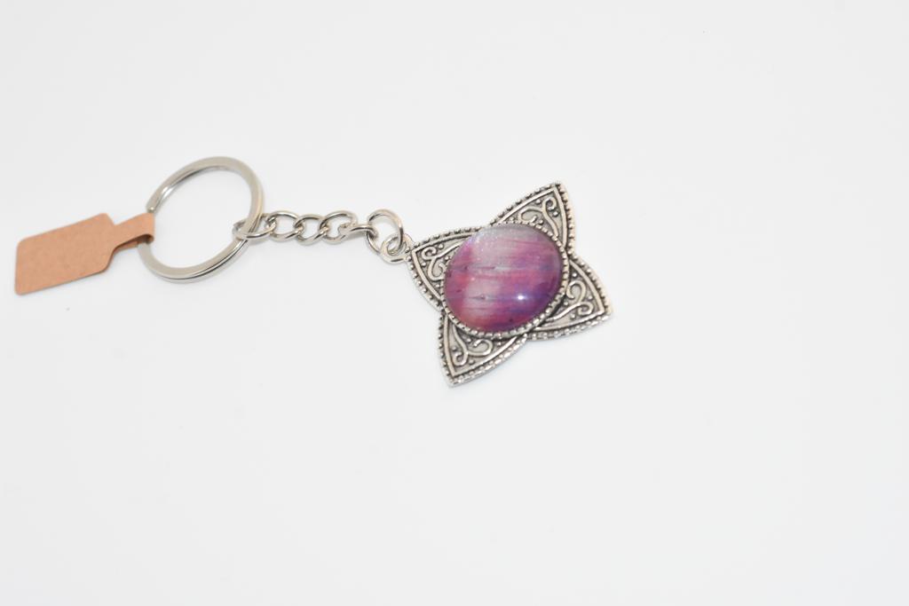 Shooting Shimmer Wishing Star Keyring