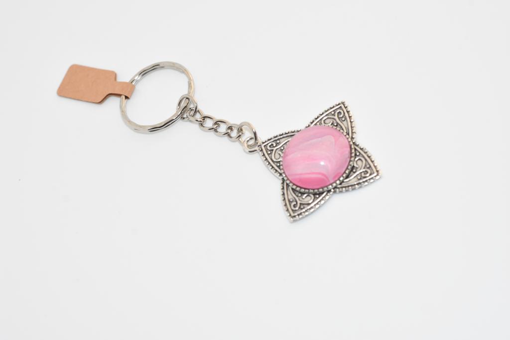 Pink Horizons Wishing Star Keyring