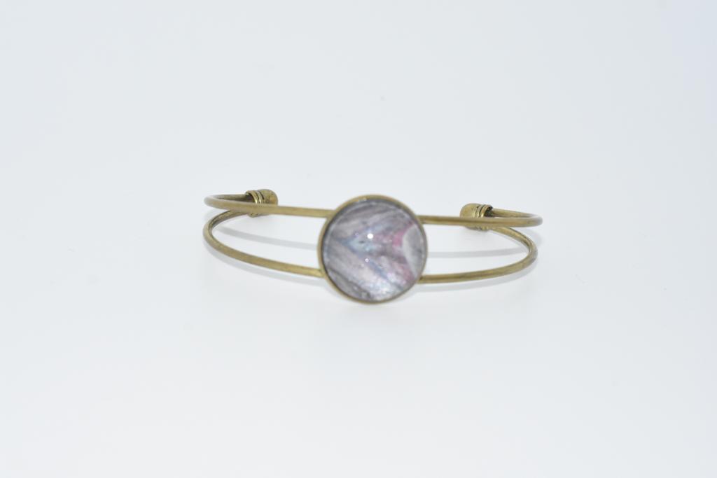 Lilac Passion Twin Bar Bracelet
