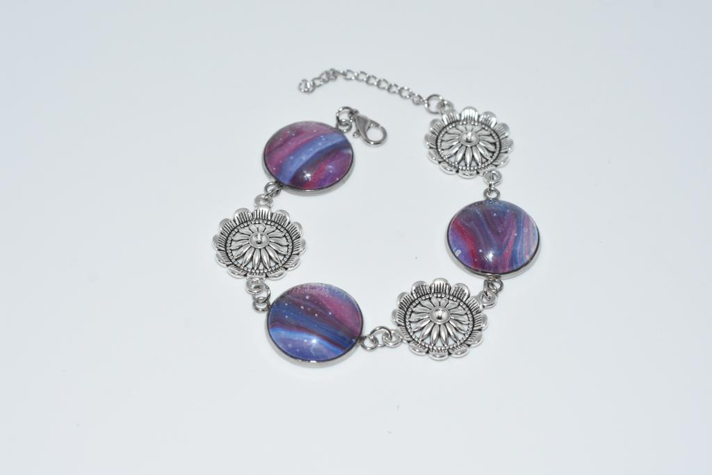 Galaxy Delight Flower Three Bracelet