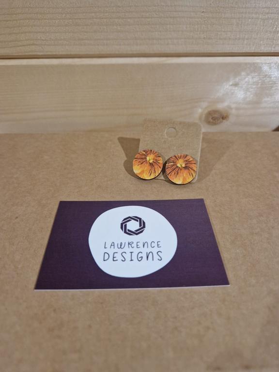 Floral Earrings -Yellow