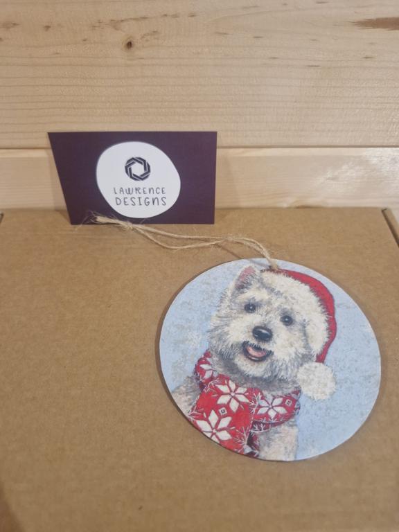 Christmas Westie Decoration