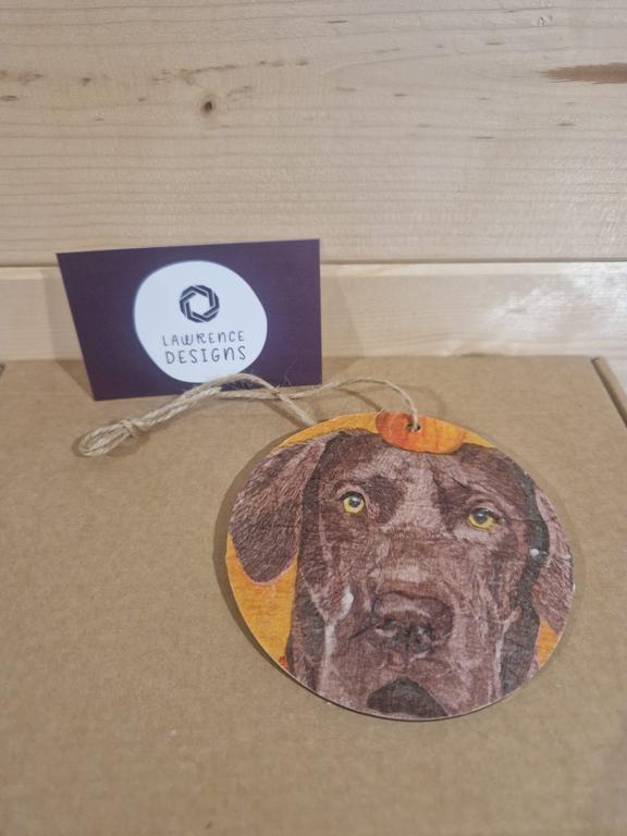 Chocolate lab decoration