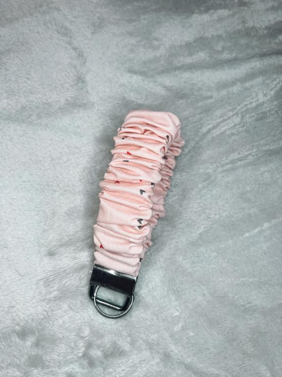 Small Hearts, Big Love Scrunchie Keyring