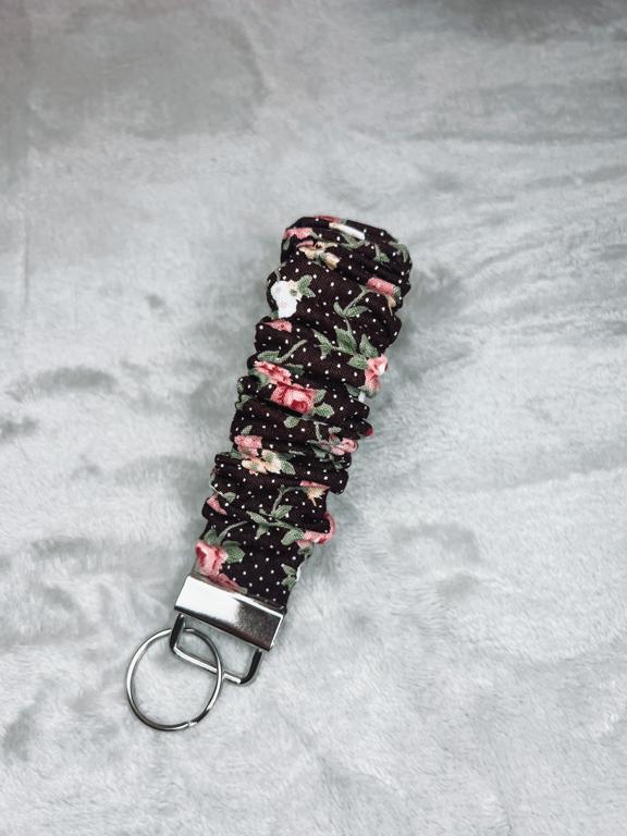 Flora Polka Dot Scrunchie Keyring
